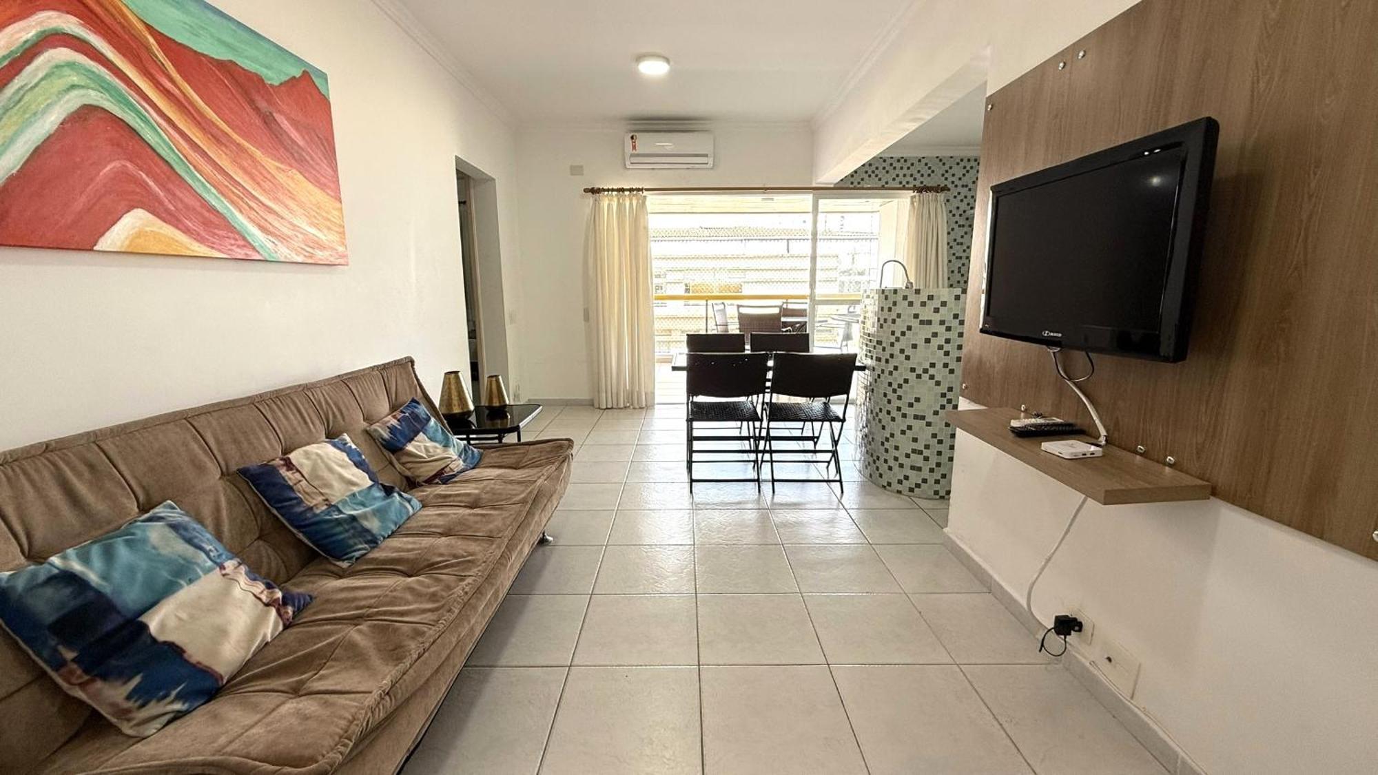 Flat A 1 Quadra Da Praia Das Pitangueiras - Ar Condicionado - 6 Pessoas Guarujá Exterior foto