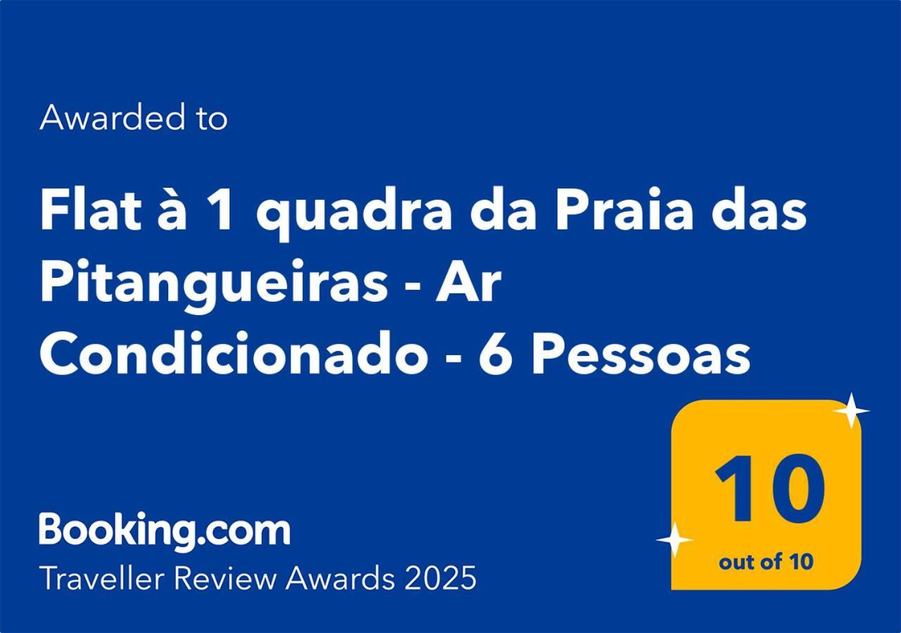 Flat A 1 Quadra Da Praia Das Pitangueiras - Ar Condicionado - 6 Pessoas Guarujá Exterior foto